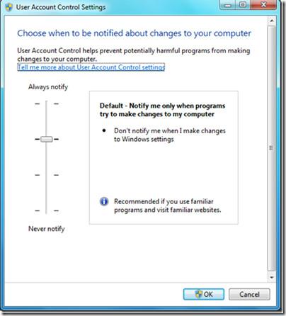 Windows 7のUACを微調整する2つの方法