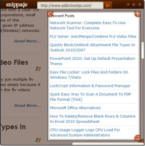 Paparkan Kandungan Halaman Web Langsung Pada Desktop Anda Dengan Coretan [Widget]