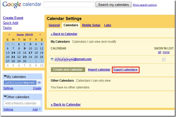 استيراد تقويم Google وAOL في Outlook 2010