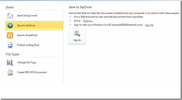 Técnicas de compartilhamento de documentos do Word 2010