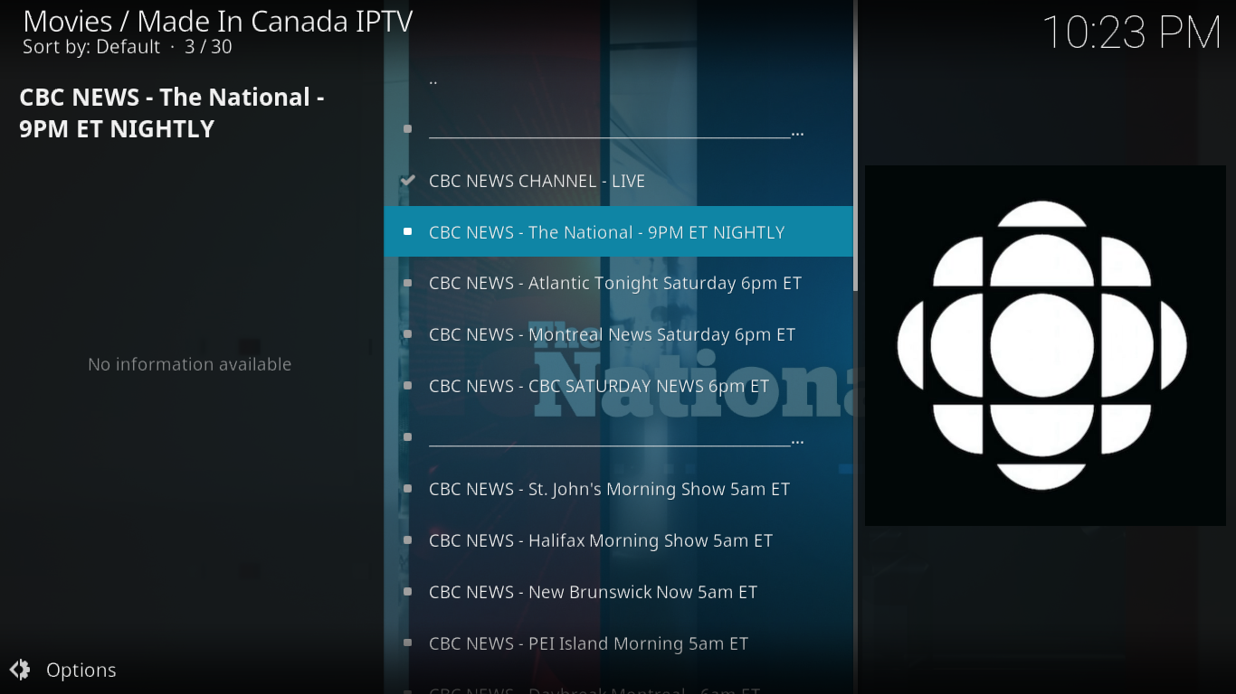 Made In Canada IPTVアドオンのインストールと使用方法