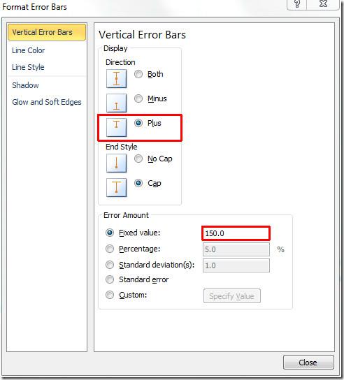 Excel 2010：誤差線