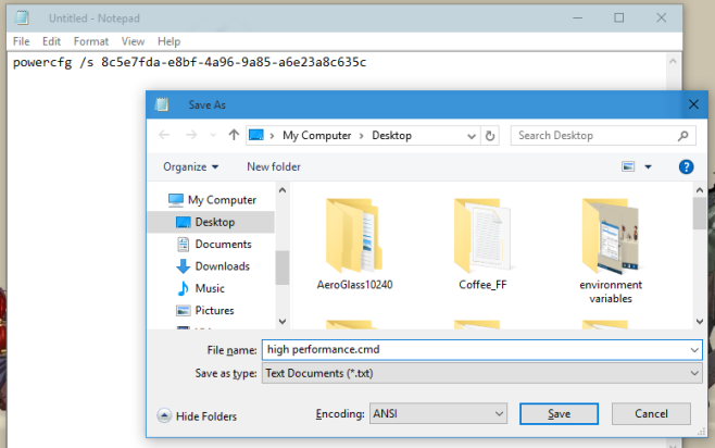 Windows 10でコマンドラインショートカットを使って電源プランを素早く切り替える