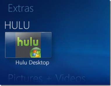 將 Hulu 桌面整合到 Windows 7 Media Center