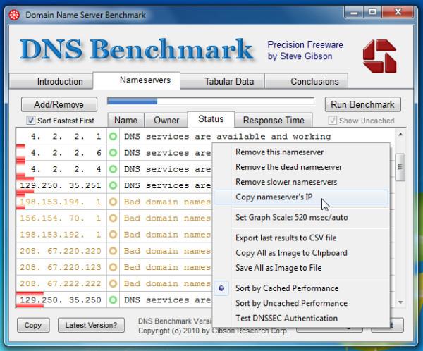 DNS-benchmark: hoe u de snelste DNS test en kiest