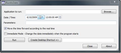 RunAsDate ile Belirli Bir Tarihte Programı Çalıştırın