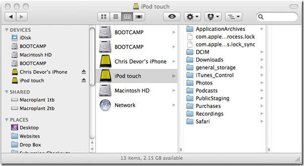 手機磁碟在 Finder 中將 iPhone、iPad、iPod Touch 作為 USB 磁碟機安裝 [Mac]