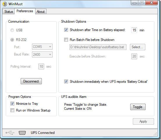 Monitore e controle o no-break Mustek com o WinMust [Windows]