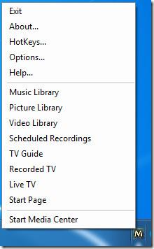在雙顯示器上擴展 Windows Media Center