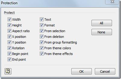 Schützen Sie Dokumente und Formen in Visio 2010 Schützen Sie Dokumente und Formen in Visio 2010