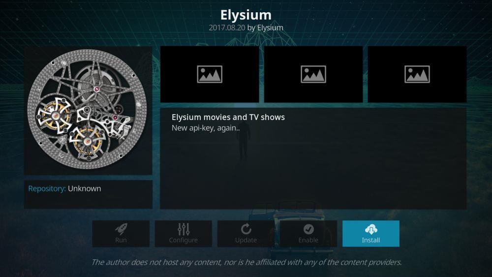 Elysium Kodiアドオンのインストール方法、複数の作業リポジトリ