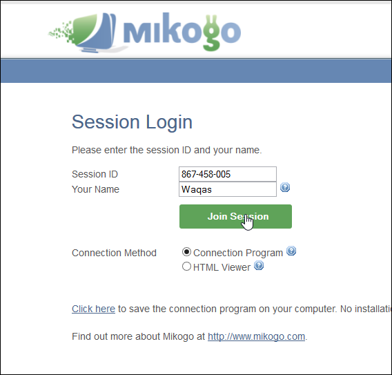 Mikogo è un'alternativa gratuita a LogMeIn per la condivisione dello schermo e l'accesso remoto Mikogo è un'alternativa gratuita a LogMeIn per la condivisione dello schermo e l'accesso remoto