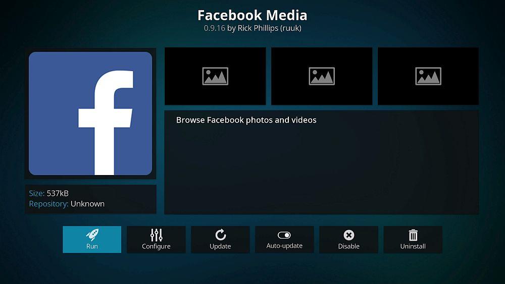 Complemento de Facebook para Kodi: Cómo ver Facebook en Kodi