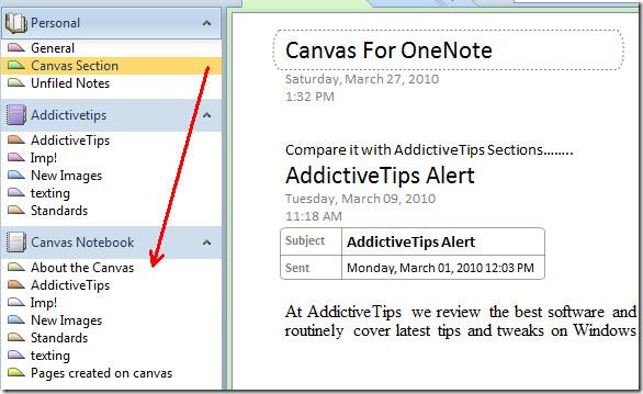 OneNote 2007 和 2010 的 Canvas 插件