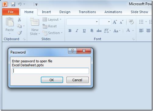 密碼保護 PowerPoint 2010 簡報 [加密]