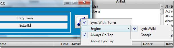 LyricToy – iTunes 가사 받기