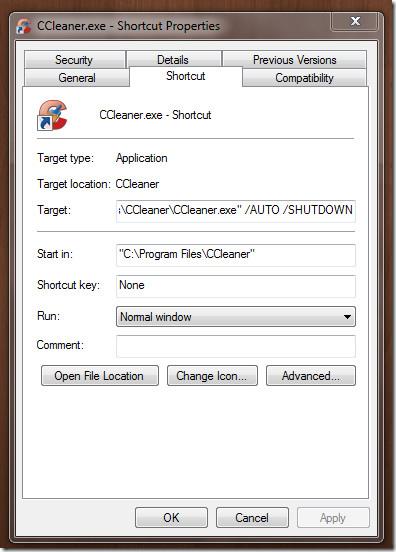 シャットダウン前にCCleanerを実行してシステムをクリーンアップする [Windows]