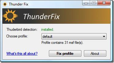 ThunderFix – Percepatkan/Tingkatkan Thunderbird Perlahan