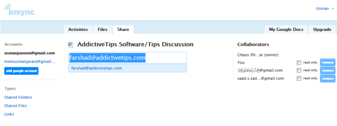 Insync：類似 Dropbox 的用戶端，用於將 Google 文件與多個桌面同步
