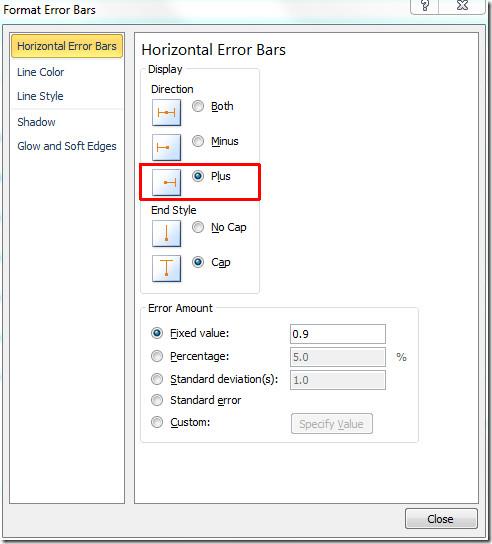 Excel 2010：誤差線