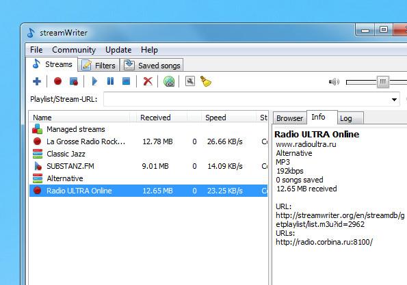Descărcați melodii de la posturile de radio de pe internet cu streamWriter Descărcați melodii de la posturile de radio de pe internet cu streamWriter