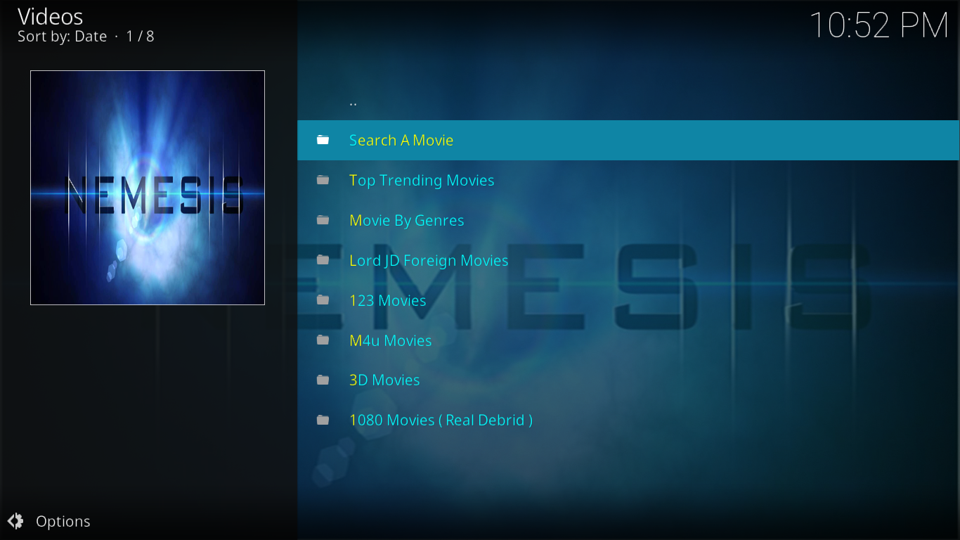 Дополнение Nemesis для Kodi — как установить Nemesis на Kodi
