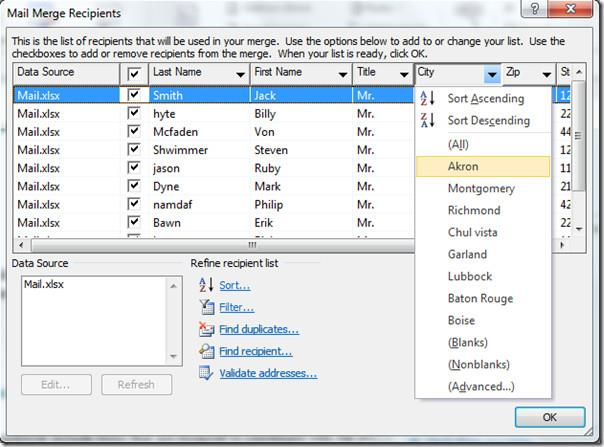 Mala direta do Word 2010