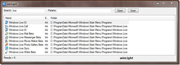 WinLightはMacのSpotlightに代わるWindows Searchです