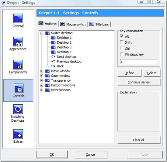 Dexpot – Windows 的免費虛擬桌面管理器