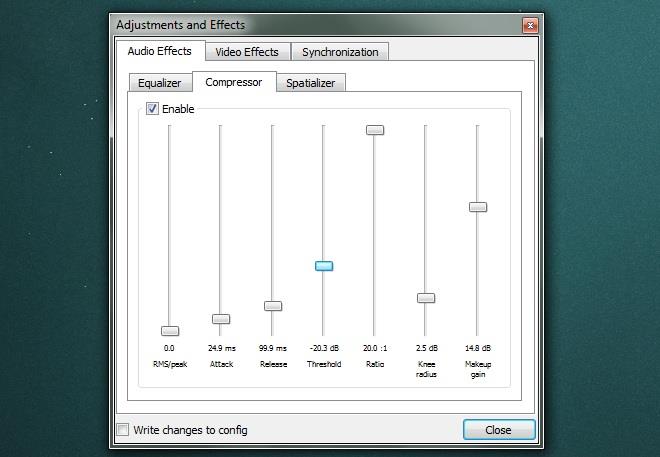 在 VLC 播放器中啟用壓縮工具來修復動作聲音大而對話聲音小的電影