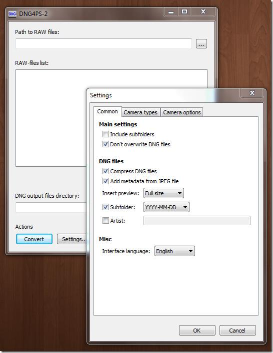 Konwerter plików RAW z aparatu Canon PowerShot