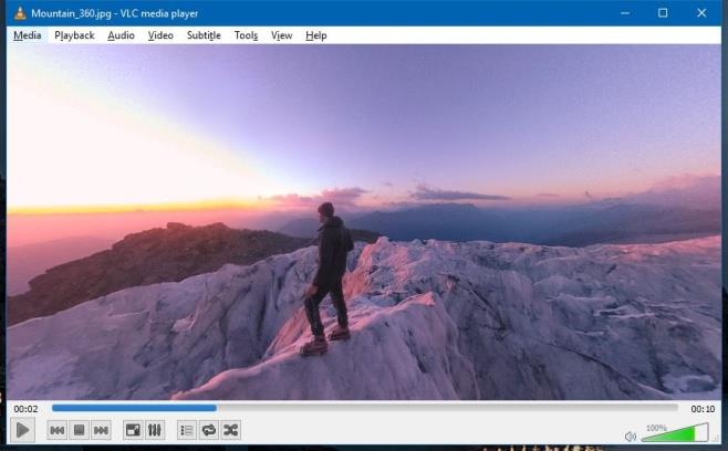 Jak oglądać filmy i zdjęcia 360° w odtwarzaczu VLC Jak oglądać filmy i zdjęcia 360° w odtwarzaczu VLC
