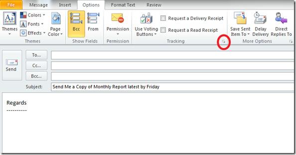 Outlook 2010: Ablaufdatum für E-Mail-Nachrichten einrichten