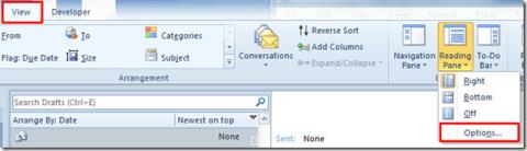 Outlook 2010: marcar itens como lidos quando visualizados no painel de leitura