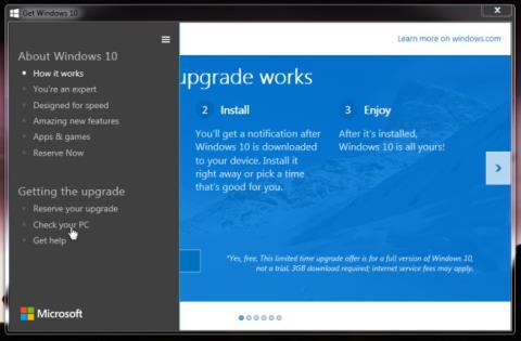 Windows 10を予約する前にデバイスとアプリの互換性を確認してください