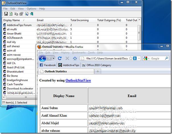 Lihat Statistik E-mel Outlook Dengan Outlook StatView