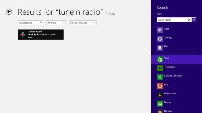 TuneIn RadioでWindows 8でお気に入りのラジオ局を聴く