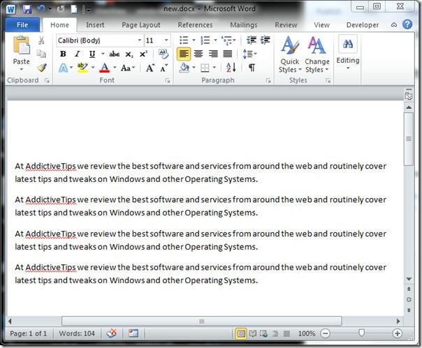 Controlar alterações em documentos do Word 2010