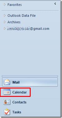 استيراد تقويم Google وAOL في Outlook 2010