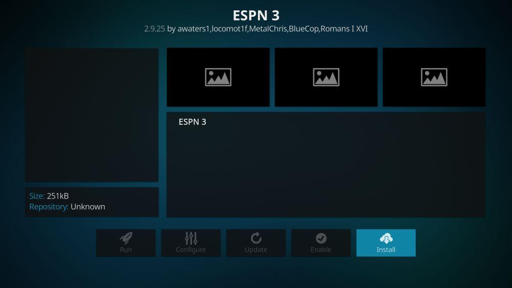 Installa il componente aggiuntivo ESPN 3 per Kodi: guarda gli sport in diretta con ESPN 3