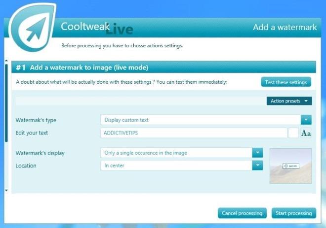 Cooltweak: Redimensionar, añadir marca de agua y compartir imágenes desde el menú contextual de Windows