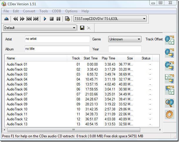 Cdex – Extraire un CD audio au format MP3 ou WAV Cdex – Extraire un CD audio au format MP3 ou WAV