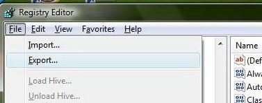 Windows 7 / Vista / XPでレジストリをバックアップする方法