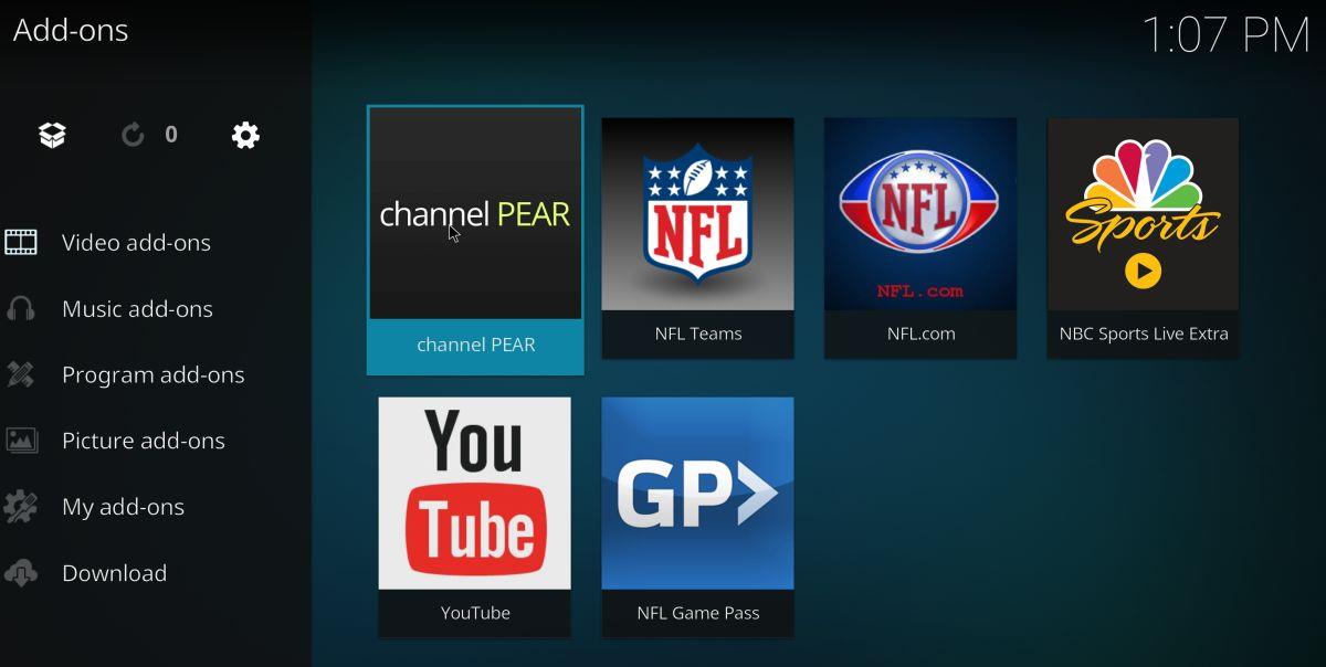 Channel Pear Kodiアドオン、インストールチュートリアルと発見 Channel Pear Kodiアドオン、インストールチュートリアルと発見