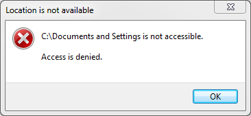 Windows 7 Belgeleri ve Ayarları Bulunamadı mı?