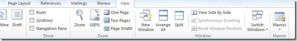 Microsoft Word 2010: ดูเอกสารสองฉบับแบบเคียงข้างกัน