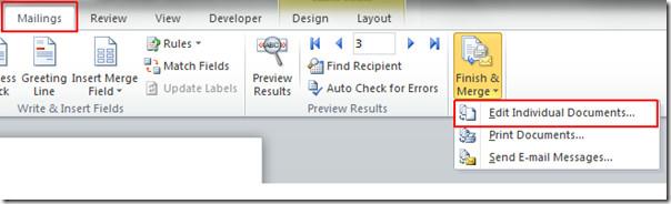 Mala direta do Word 2010