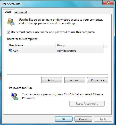 Accedi direttamente a Windows 7 senza immettere la password