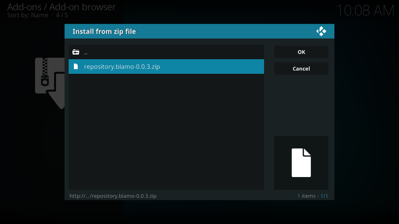 Placenta Kodi-add-on, de nieuwste Exodus Fork