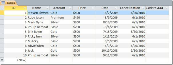 使用電子郵件工具傳送 Access 2010 資料庫表